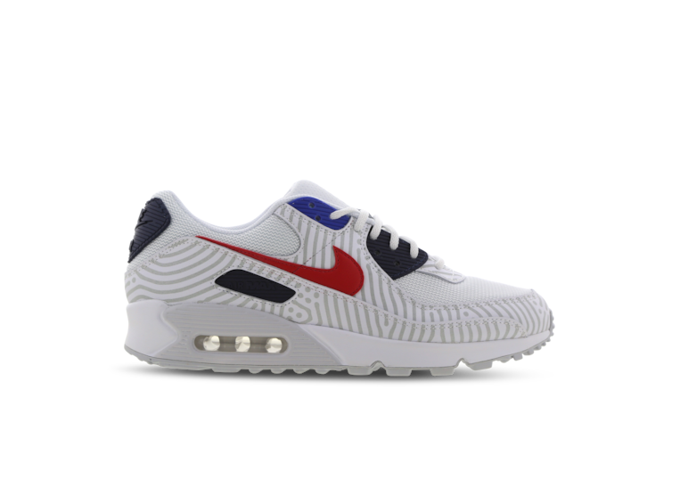 air max 90 white red blue
